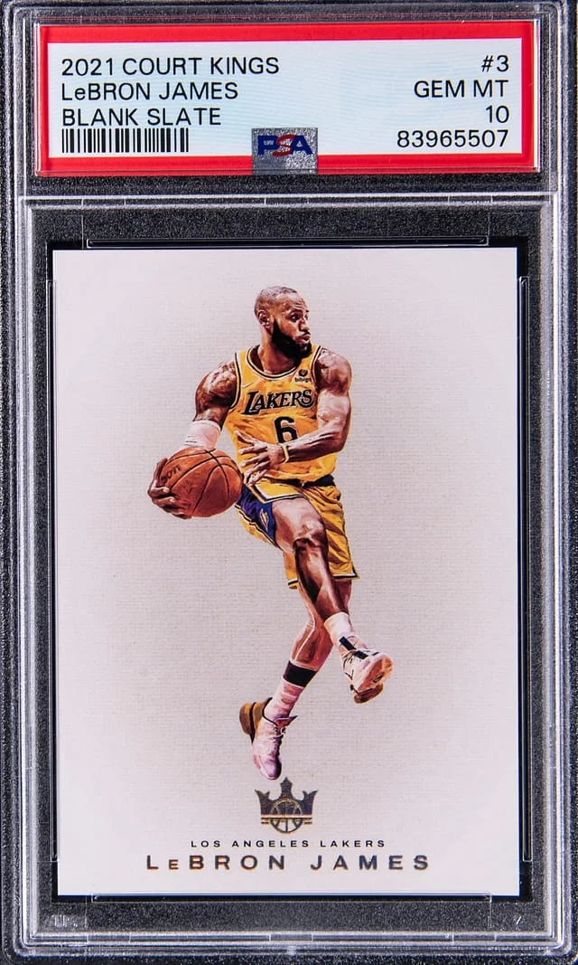 2021-22 Panini Court Kings LeBron James Blank Slate #3 card image