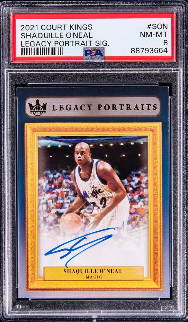 2021-22 Panini Court Kings Shaquille O'Neal Legacy Portrait Signatures #SON card image
