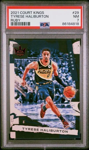 2021-22 Panini Court Kings Tyrese Haliburton Ruby #29 card image