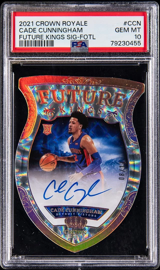 2021-22 Panini Crown Royale Cade Cunningham Future Kings Signatures FOTL #FK-CCN card image