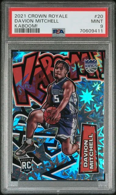 2021-22 Panini Crown Royale Davion Mitchell Kaboom! #20 card image