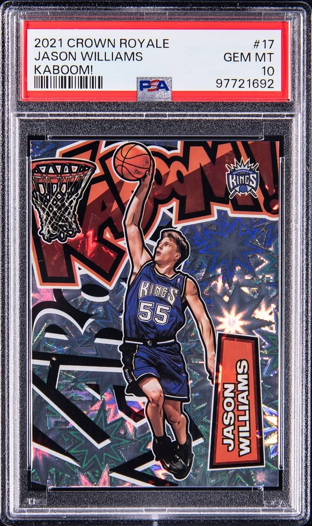 2021-22 Panini Crown Royale Jason Williams Kaboom! #17 card image
