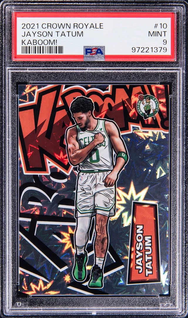2021-22 Panini Crown Royale Jayson Tatum Kaboom! #10 card image