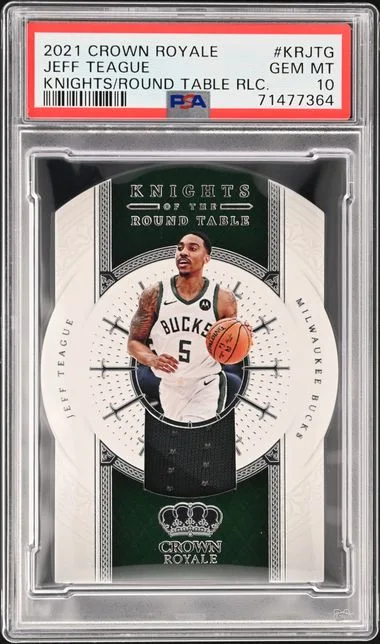 2021-22 Panini Crown Royale Jeff Teague Knights Of The Round Table Relics #KR-JTG card image
