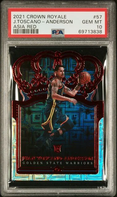 2021-22 Panini Crown Royale Juan Toscano-Anderson Asia Red #57 card image