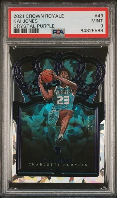 2021-22 Panini Crown Royale Kai Jones Crystal Purple #43 card image