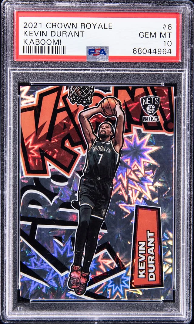 2021-22 Panini Crown Royale Kevin Durant Kaboom! #6 card image