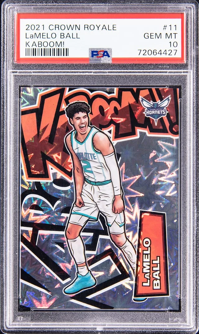 2021-22 Panini Crown Royale LaMelo Ball Kaboom! #11 card image