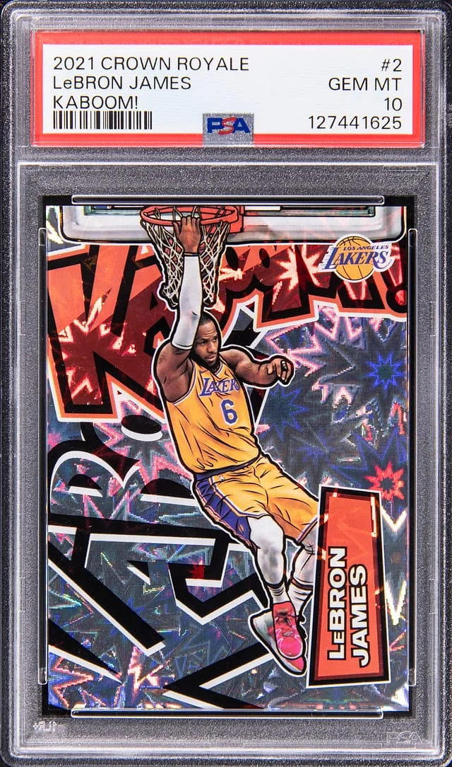 2021-22 Panini Crown Royale LeBron James Kaboom! #2 card image