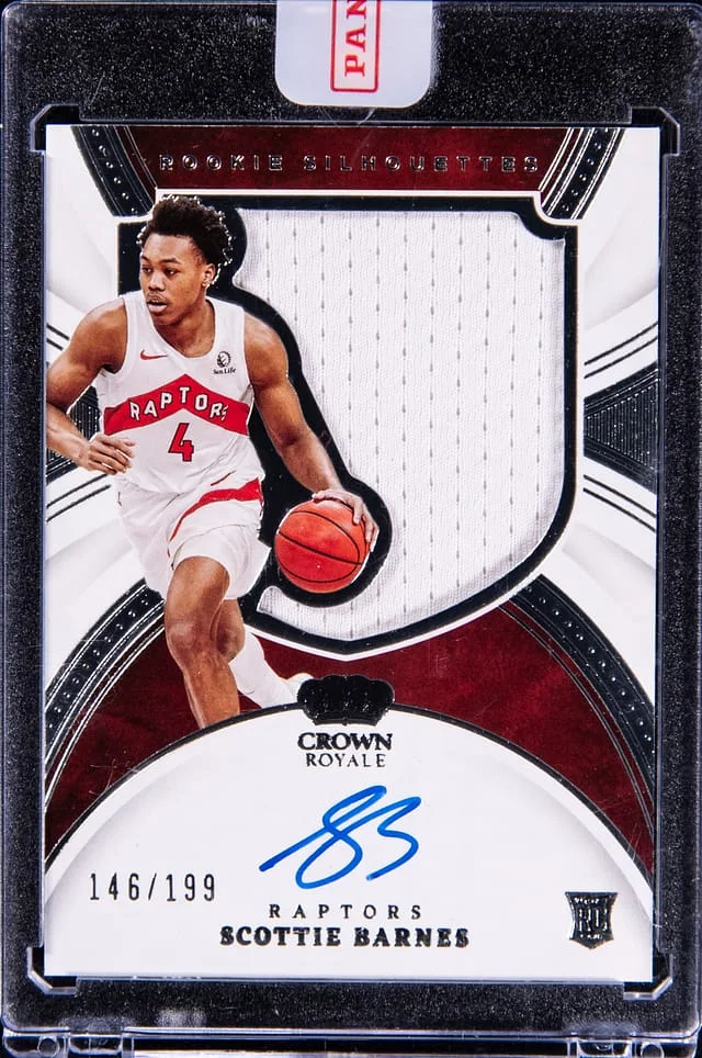 2021-22 Panini Crown Royale Scottie Barnes Silhouettes #139 card image