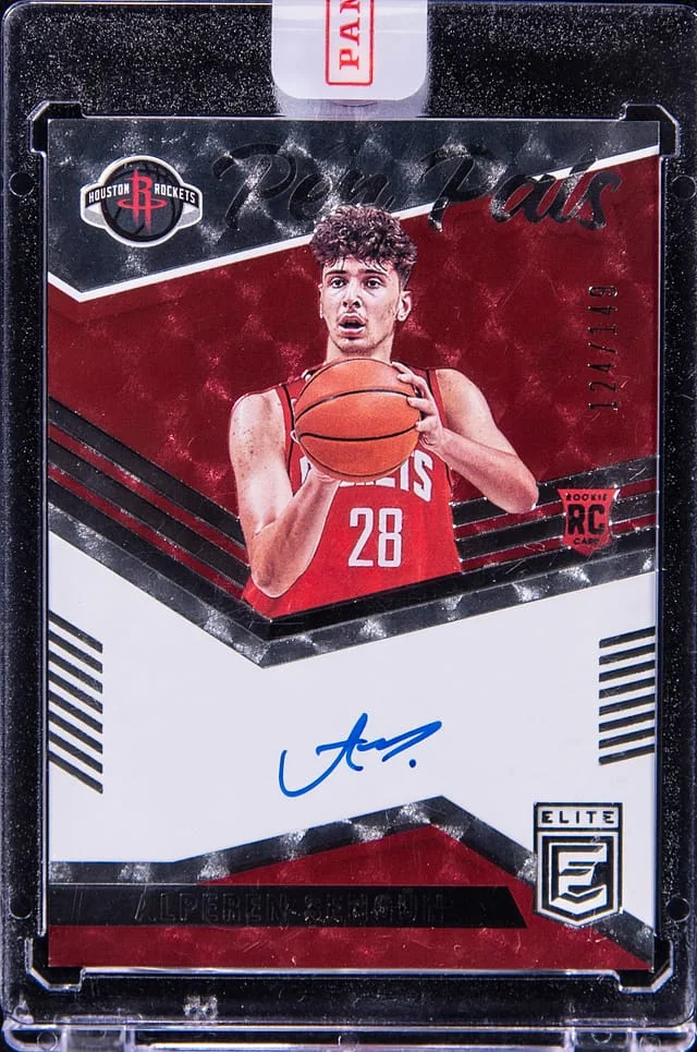 2021-22 Panini Donruss Alperen Sengun Elite Pen Pals #PP-ASE card image