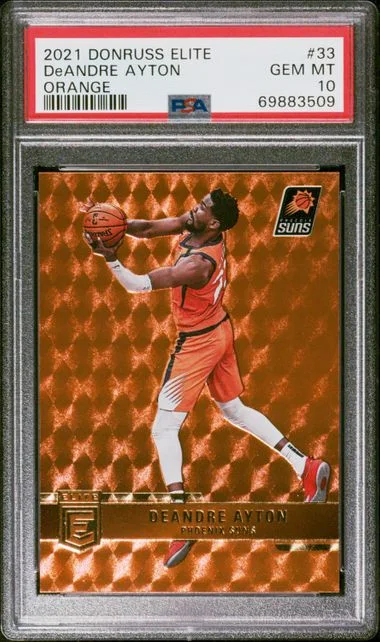 2021-22 Panini Donruss Deandre Ayton Elite Orange #33 card image