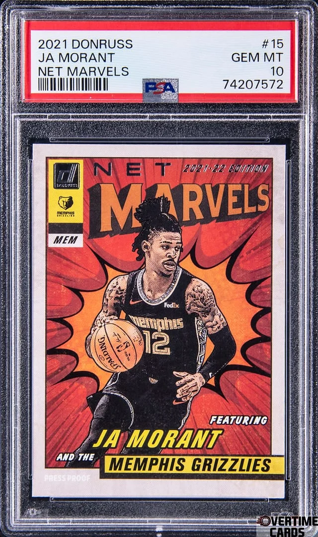 2021-22 Panini Donruss Ja Morant Net Marvels #15 card image