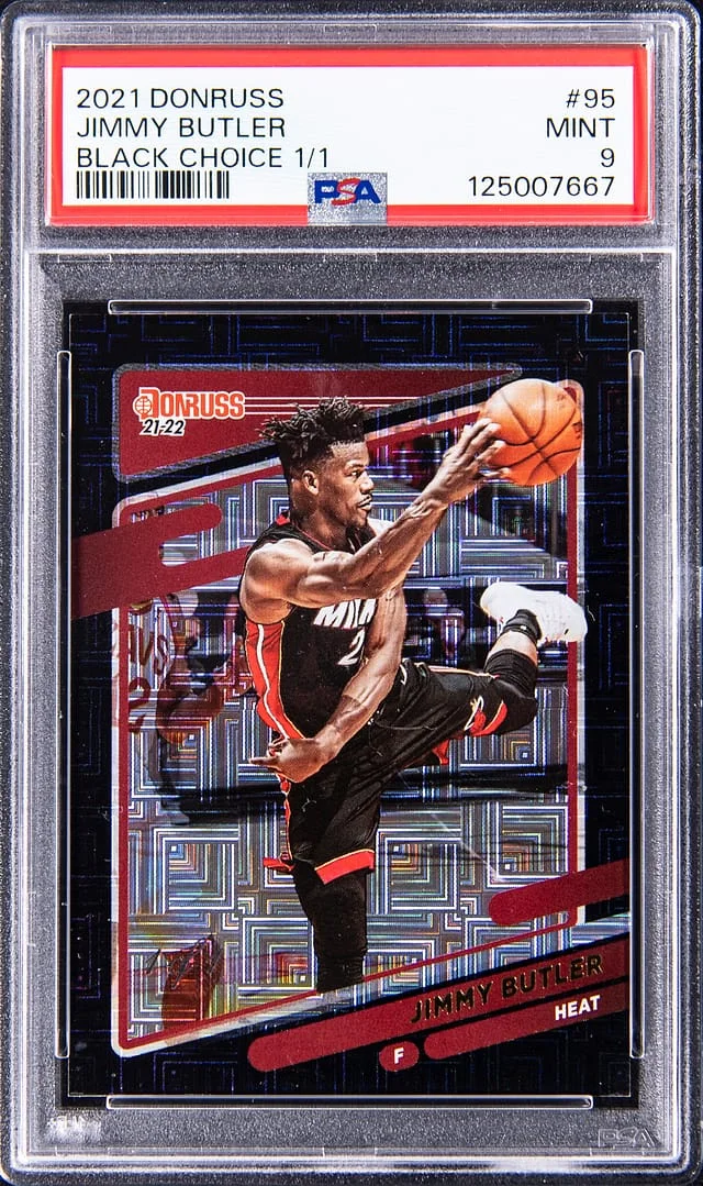 2021-22 Panini Donruss Jimmy Butler Black Choice #95 card image