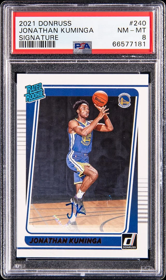 2021-22 Panini Donruss Jonathan Kuminga Signature #240 card image