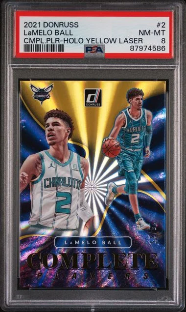 2021-22 Panini Donruss Lamelo Ball Complete Players Holo Yellow Laser #2 card image
