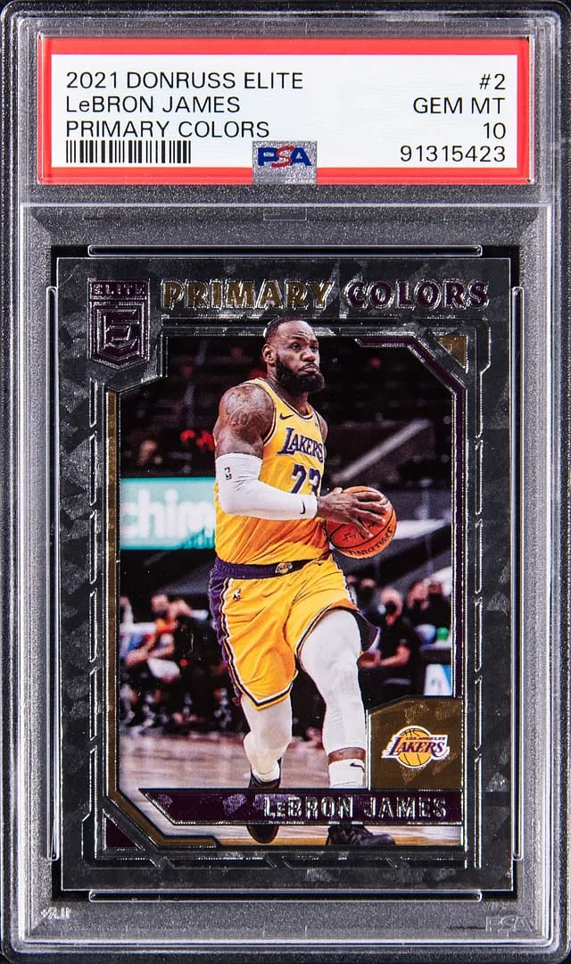 2021-22 Panini Donruss LeBron James Elite Primary Colors #2 card image