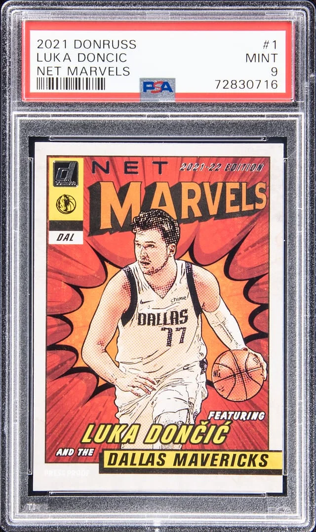 2021-22 Panini Donruss Luka Doncic Net Marvels #1 card image