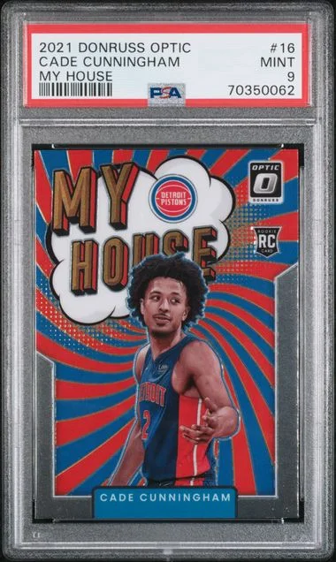 2021-22 Panini Donruss Optic Cade Cunningham My House #16 card image