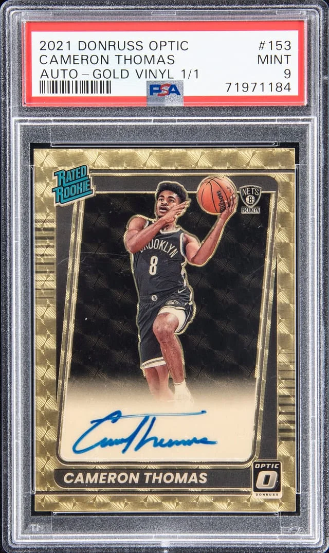 2021-22 Panini Donruss Optic Cameron Thomas Fast Break #153 card image