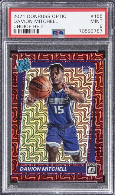 2021-22 Panini Donruss Optic Davion Mitchell Choice #155 card image