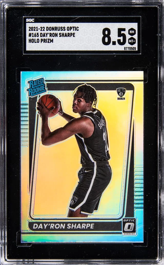 2021-22 Panini Donruss Optic Day'ron Sharpe Holo Prizm #165 card image