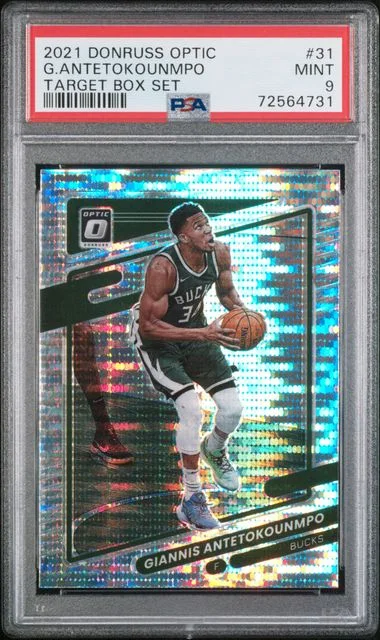 2021-22 Panini Donruss Optic Giannis Antetokounmpo Target Box Set #31 card image
