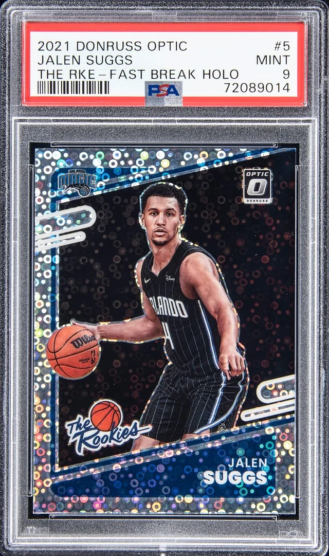 2021-22 Panini Donruss Optic Jalen Suggs The Rookies Fast Break Holo #5 card image