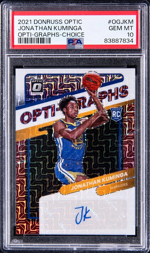 2021-22 Panini Donruss Optic Jonathan Kuminga Opti-Graphs Choice #OG-JKM card image