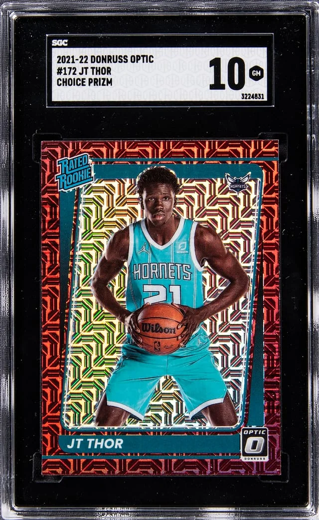 2021-22 Panini Donruss Optic JT Thor Choice Prizm #172 card image