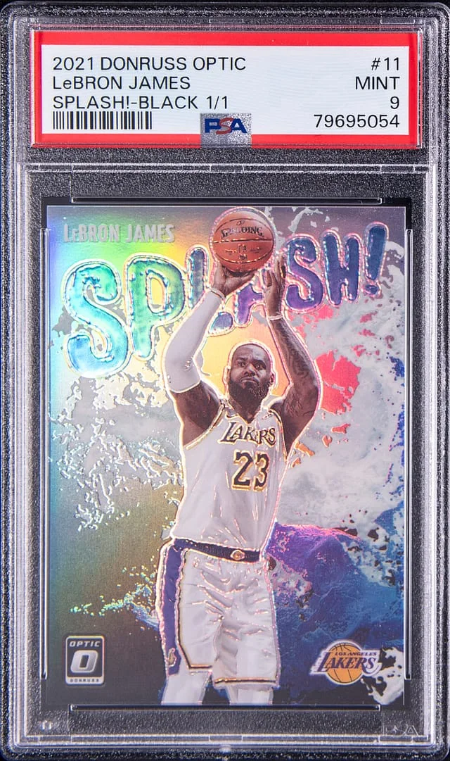 2021-22 Panini Donruss Optic LeBron James Splash! #11 card image