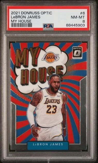 2021-22 Panini Donruss Optic LeBron James My House #6 card image