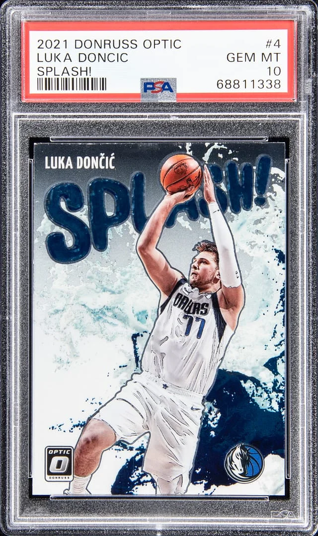 2021-22 Panini Donruss Optic Luka Doncic Splash! #4 card image