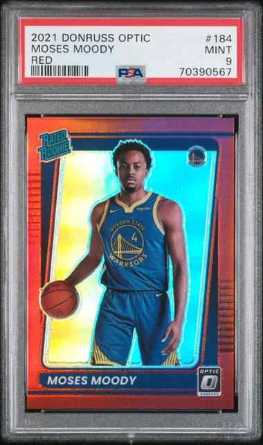 2021-22 Panini Donruss Optic Moses Moody Black #184 card image