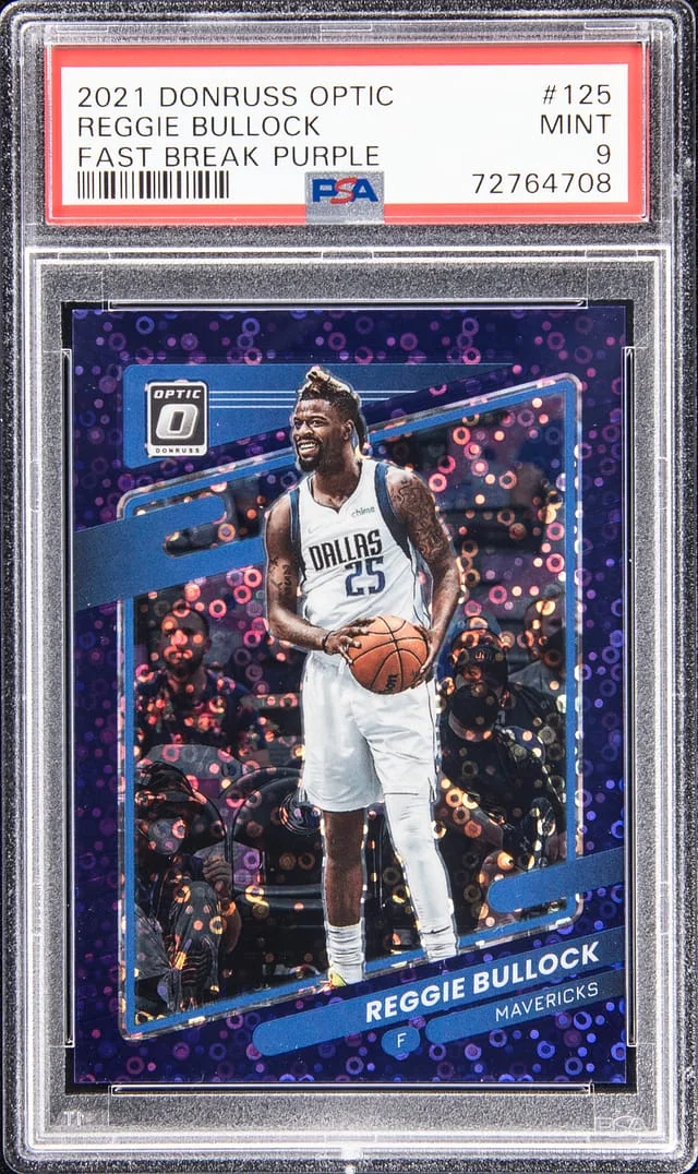 2021-22 Panini Donruss Optic Reggie Bullock Fast Break Purple #125 card image