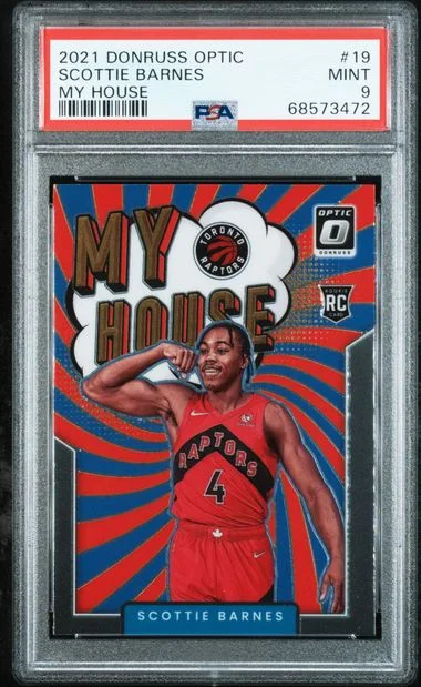2021-22 Panini Donruss Optic Scottie Barnes My House #19 card image