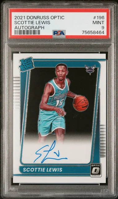 2021-22 Panini Donruss Optic Scottie Lewis Autograph #196 card image