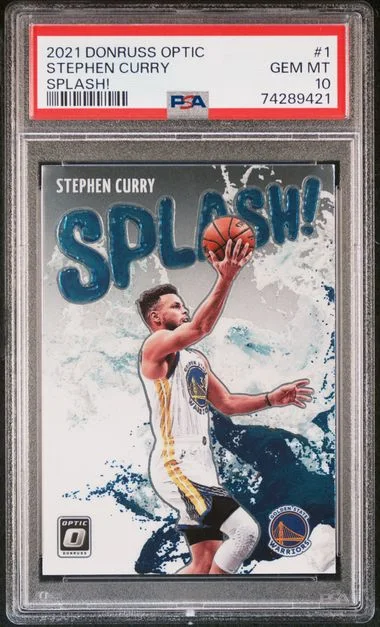 2021-22 Panini Donruss Optic Stephen Curry Splash! #1 card image