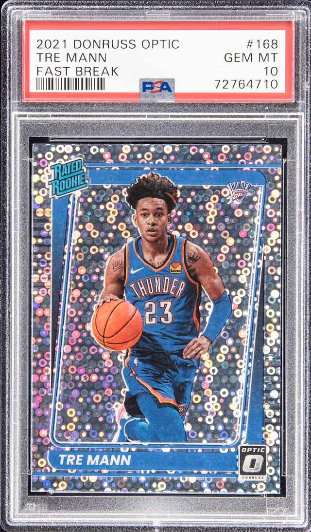 2021-22 Panini Donruss Optic Tre Mann Fast Break #168 card image