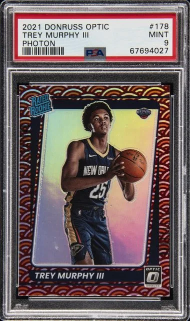 2021-22 Panini Donruss Optic Trey Murphy III Blue Velocity Rated #178 card image
