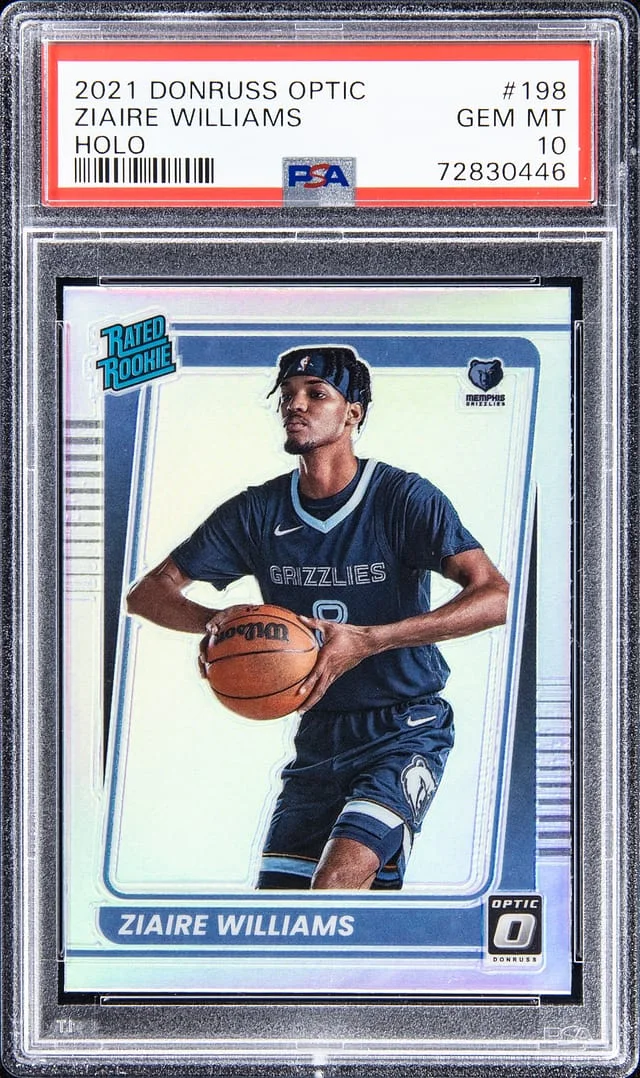 2021-22 Panini Donruss Optic Ziaire Williams Lime Green #198 card image