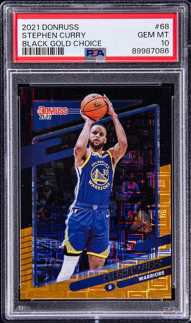 2021-22 Panini Donruss Stephen Curry Black Gold Choice #68 card image