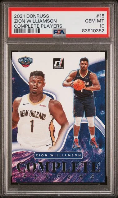 2021-22 Panini Donruss Zion Williamson Complete Players #15 card image