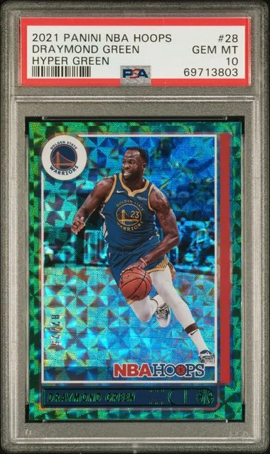 2021-22 Panini Draymond NBA Hoops Hyper Green #28 card image