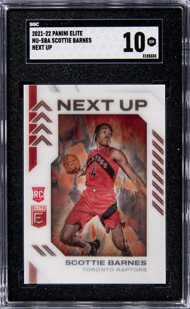2021-22 Panini Elite Scottie Barnes Next Up #NU-SBA card image