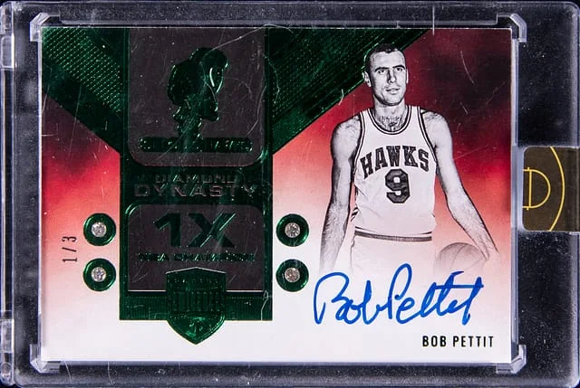 2021-22 Panini Eminence Bob Pettit Diamond Dynasty Signatures #DDSBPT card image