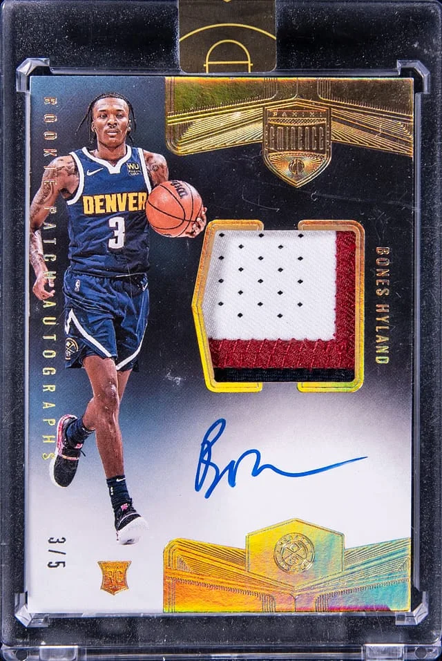 2021-22 Panini Eminence Bones Hyland Patch Autograph Gold #RPA-BON card image