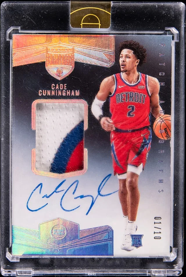 2021-22 Panini Eminence Cade Cunningham Patch Autographs #PAU-CCU card image