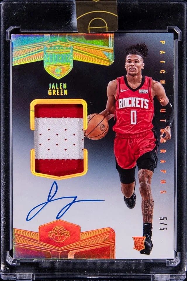 2021-22 Panini Eminence Jalen Patch Autograph (RPA) Gold #PAU-JGR card image