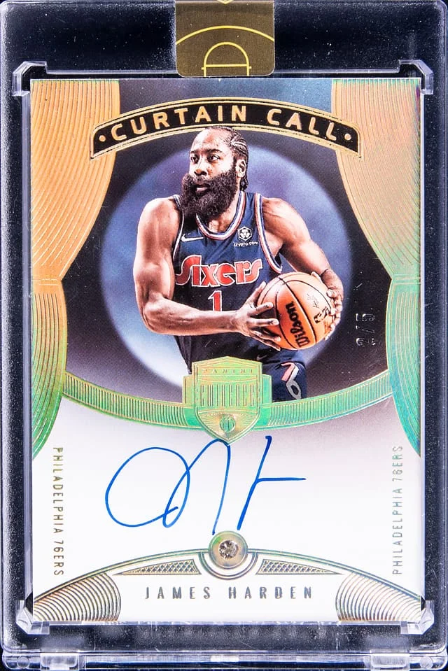 2021-22 Panini Eminence James Harden Curtain Call #CCD-JH card image